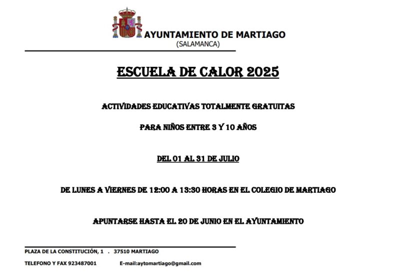 Escuela de calor 2025